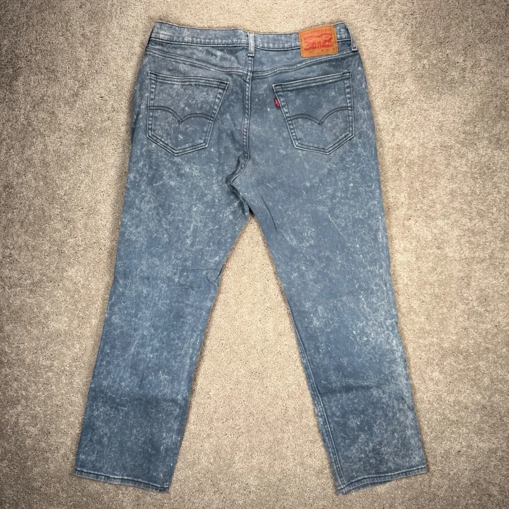 Levis 541 Athletic Taper Men's 34x30 Blue Acid Wash Denim Jeans